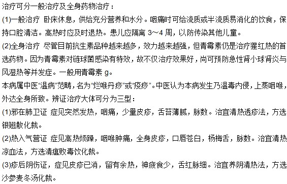 孩子患上了猩紅熱有哪些治療方法？