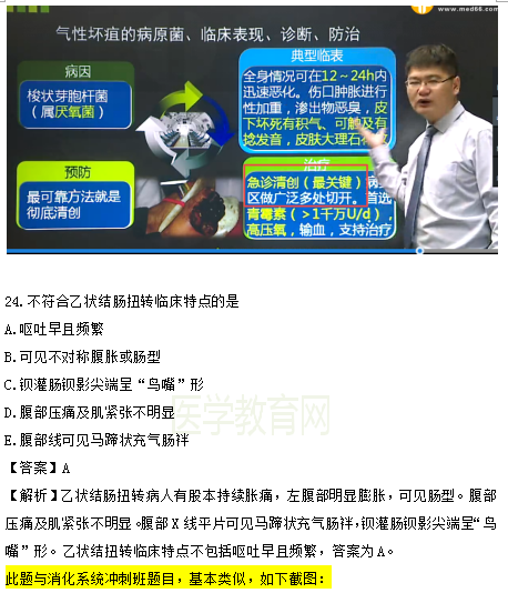 醫(yī)學教育網課程 VS 2018年臨床執(zhí)業(yè)醫(yī)師試題（第三單元）