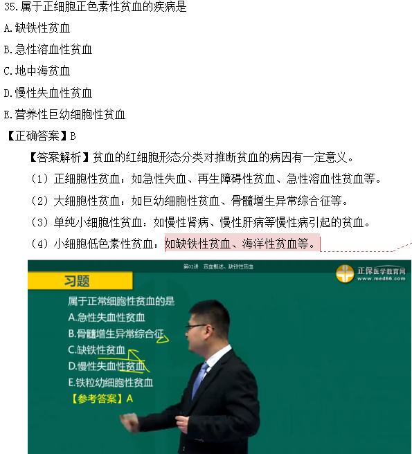 醫(yī)學(xué)教育網(wǎng)課程vs2018年臨床執(zhí)業(yè)醫(yī)師試題圖文對比第四單元（3）