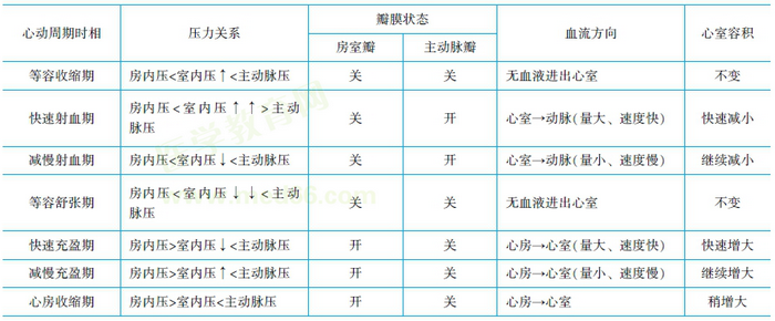 心動(dòng)周期生理特點(diǎn)