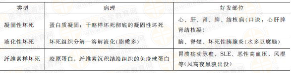 不可逆性損傷常見類型及特點