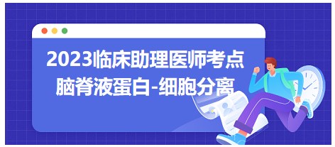 2023臨床助理醫(yī)師考點(diǎn)-腦脊液蛋白細(xì)胞分離