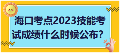 海口考點2023年醫(yī)師資格實踐技能考試成績什么時候公布？