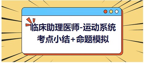 【運(yùn)動系統(tǒng)】考點小結(jié)+命題模擬